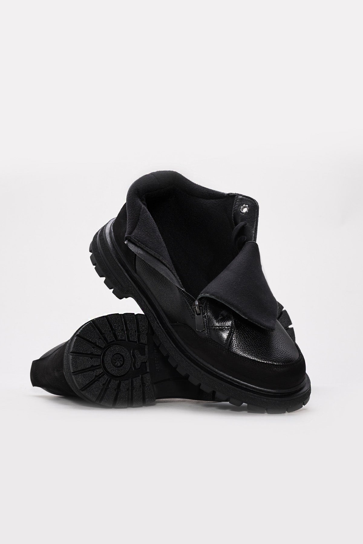 Genuine Leather Black Man Classical Boot